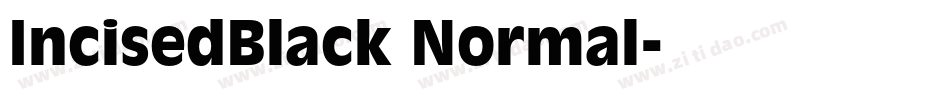 IncisedBlack Normal字体转换